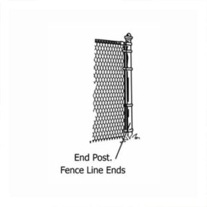 End Posts - Complete-with-Post,-Offset-Bands,-Center-Band,-Rail-End-&-Cap-for-1-connection