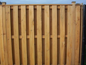 double sided wood fence