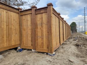cedar wood fence for privacy