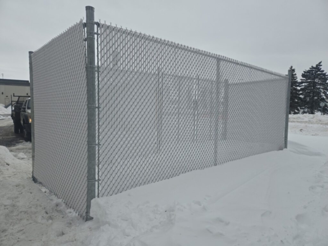 Commercial Chain Link with Privacy Slats